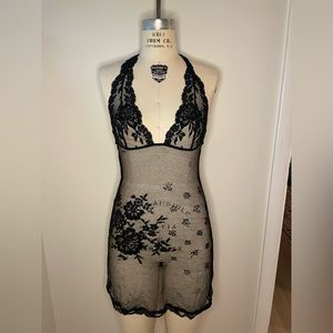 La Perla stretch lace halter chemise